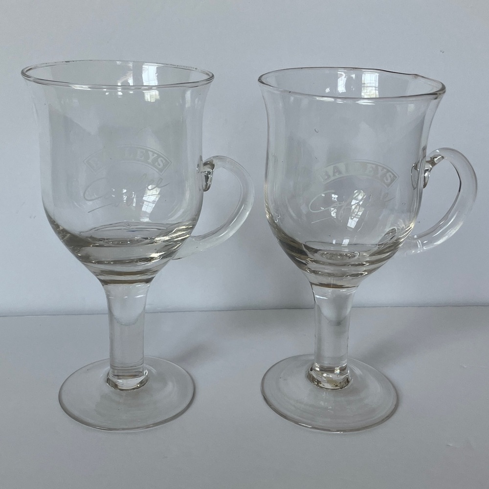 Baileys‎ Irish Cream Logo Pedestal Coffee Glasses